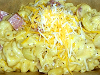 macaroni and cheese with ham