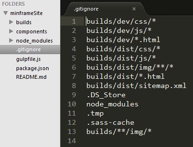.gitignore file